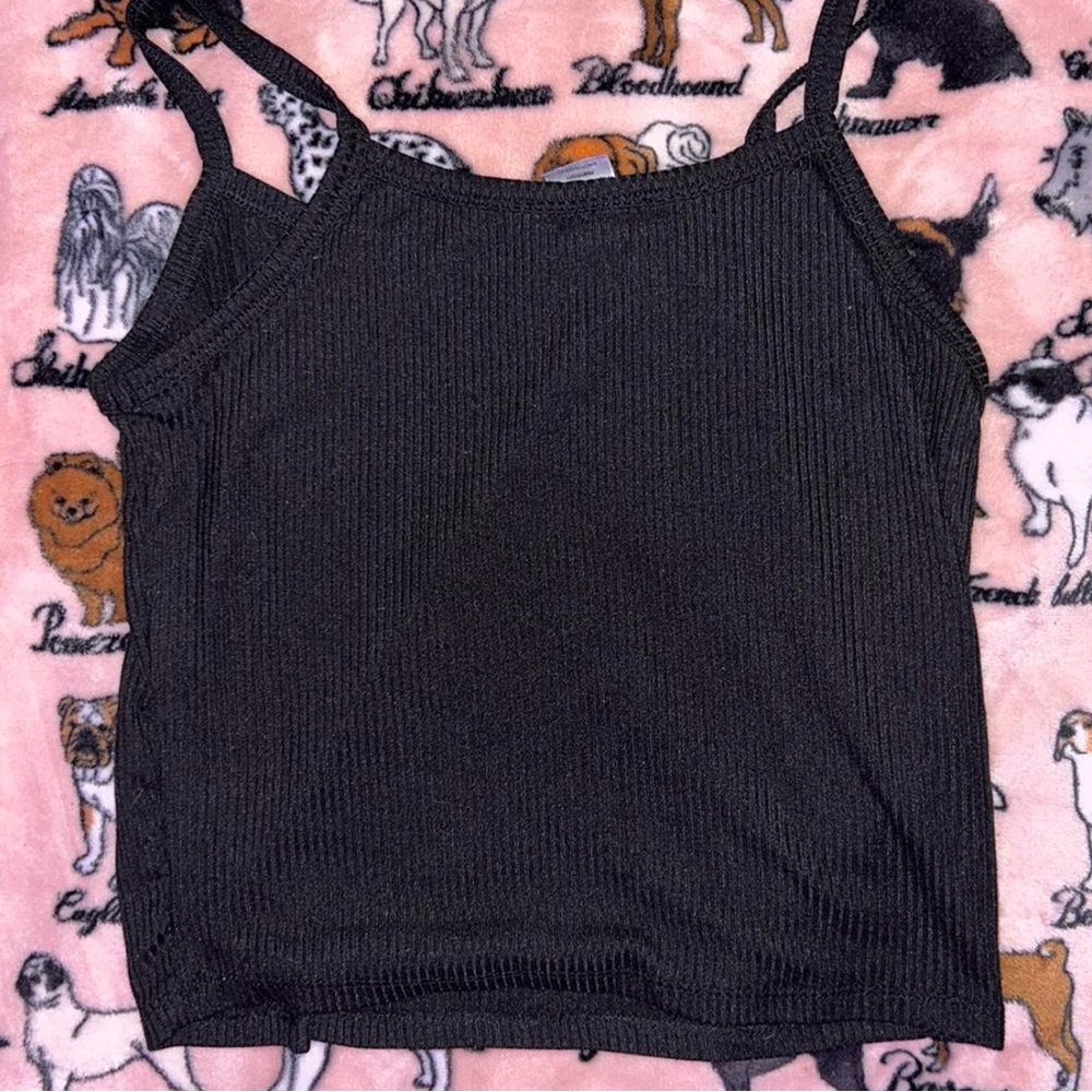 Angel Black Rhinestone Tank Top - Picture 4 of 5